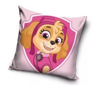 Housse de coussin - Pat' Patrouille - 40x40cm - 100% polyester - Déhoussable - Rose