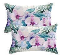 Housse de Coussin Plantes 30x50 cm en Velours Taie D'Oreiller Lot de 2 Housses de Coussins Fleurs Printemps Décoratifs Housse Coussin Canape Décoration Taie Oreiller pour Chambre Maison Salon -SC501