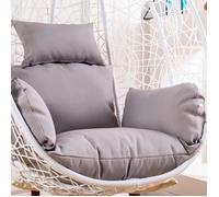 Housse de coussin pour chaise d'oeuf suspendue - Gris foncé - Design asymétrique