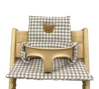 Housse de Coussin pour Stokke, Coussin de siège de bébé en Coton Biologique, Housse de Remplacement, Coussin de siège Doux pour bébés et Tout-Petits avec Poche de Rangement