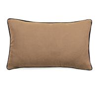 Housse de coussin PRELUDE 30x50 cm lin et coton lavé marron Terre cuite