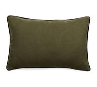 Housse de coussin PRELUDE 40x60 cm lin et coton lavé vert Kaki