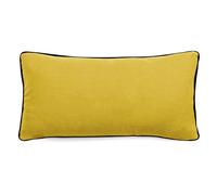 Housse de coussin PRELUDE 55x110 cm lin et coton lavé jaune Curry