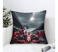 Housse De Coussin Style Ferrarii, Dessin FormulaOne Perform A Pit Stop Taie d'oreiller Décoration Intérieure Taie d'oreiller 50x50cm