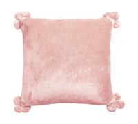 HOUSSE DE COUSSIN TENDER POMPONS AUBEPINE