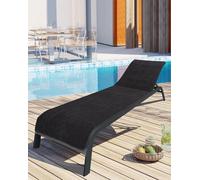 Housse de coussin - Tissu éponge - Confort optimal - Oeko-Tex - 200 x 75 cm - Anthracite