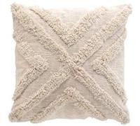 Housse de Coussin Tuftée ""Sheny"" 40x40cm Naturel