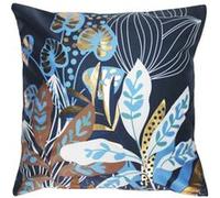 Housse de Coussin Velours Inoa 40x40cm Bleu & Or