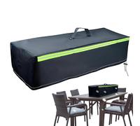 Housse de cuisinière extérieure rectangulaire imperméable à l'eau | Housse de table rectangulaire pour jardin, jardin, ferme, allée, patio, pelouse, balcon
