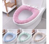 Housse de cuvette en peluche - EBCB3 - Universel - 35 6x45 7 cm - Lot de 4