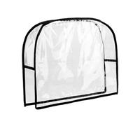 Housse de dossier de chaise imperméable pour centre de beauté, coiffure, spa, noir, rond, L