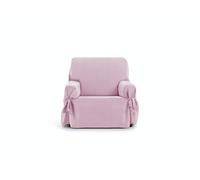 Housse de fauteuil avec des rubans Levante couleur 02-rose, 80-120cm.