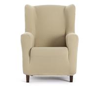 Housse de fauteuil bi-élastique pour bergère couleur beige design Harlem