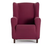 Housse de fauteuil bi-élastique pour bergère couleur bordeaux design Harlem