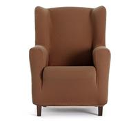 Housse de fauteuil bi-élastique pour bergère couleur orange design Harlem