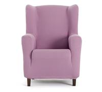Housse de fauteuil bi-élastique pour bergère couleur rose design Harlem