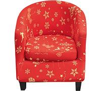 Housse de Fauteuil Chesterfield Cabriolet, Housse Ensemble Fauteuil Club 1place de 2 Pièces avec Housse de Coussin, Housse de Canape Salon Crapaud Extensible Tub Chair (Color : #44)