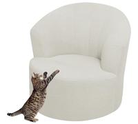 Housse De Fauteuil Extensible En Velours/Jacquard Pour Chaise Tonneau Pivotante, Canapé 1 Place, Club Rond, Crapaud - Lavable Et Amovible (Couleur : #4)