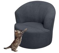 Housse de Fauteuil Extensible Housse de Chaise Tonneau Pivotante Velours / Jacquard Housse de Canapé 1 Place Housse de Fauteuil Club Rond Housse de Fauteuil Crapaud Lavable et Amovible ( Color : #5 )