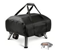 Housse de four à pizza pour Ooni Koda 2 Pro, 500D, imperméable, sac de transport en tissu Oxford avec nouvelle poche supérieure zippée, accessoires pour four à pizza, noir (70 x 68 x 34 cm)