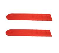 Housse de Guide-chaîne en PE Lot de 2, pour Tronçonneuse 12 Pouces | Installation Facile, Rangement et Transport, Couleur Orange, Protection de Chaîne, pour Jardin