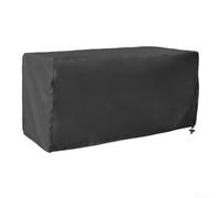 Housse de jardinière imperméable Oxford 210D avec cordon élastique pour meubles de terrasse d'extérieur Protection contre la neige et les UV Noir 130 x 60 x 71 cm