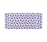 Housse de lave-linge et sèche-linge avec sac latéral robuste pour lave-linge et sèche-linge style supérieur Schnauzer étoiles lavande pour laveuse, micro-ondes, réfrigérateur 130 x 55,9 cm