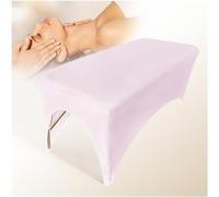 Housse de lit de spa professionnelle extensible pour table de massage - Excellente pour extension de cils, spa, massage, salon de beauté, cire, lit de tatouage et table (rose)