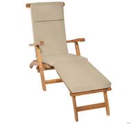 Housse de luxe pour fauteuil de pont LoftLux DC, 175x45x5cm, naturel