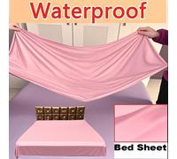 Housse de matelas en plastique vinyle imperméable. Housse de lit en PVC pour lit double, queen ou king. Protège contre les fuites urinaires des personnes âgées ou des enfants. Coussin plat et protecte