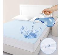 Housse de Matelas Imperméable 90x200 cm - Anti-Acarien avec Fermeture à Glissière - Protection Complète pour Lit