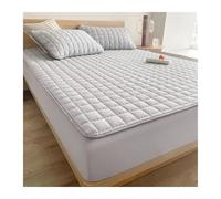 Housse de Matelas imperméable, Drap Simple, Plusieurs Tailles, Douce et Respirante (sans taie d'oreiller) (Gris Clair, 150 x 200 cm)