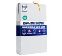 Housse de Matelas Imperméable Premium Zippée 150 x 200 x 30 cm | Housse de Matelas Anti-Acariens et Anti-Punaises de Lit Certifiée Oeko-Tex avec Fermeture Éclair, par Utopia Bedding