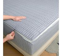 Housse de Matelas Integrale 160x190/200 Personnalisable Housse Protection Matelas Demenagement Protege Matelas Matelassé Respirant Couvre et Protège-matelas Lavable Draps Housses(160x200+30cm,Blue A)