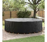 Housse de meuble - Noir - 320 x 320 x 105 cm - Tissu Oxford 210D | Imperméable, fermeture à bouton-pression, double couture, sac de transport inclus, pour jardin, terrasse