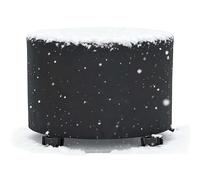 Housse de meubles Heavy Duty 600D Oxford Round Patio, Protecteur de table résistant aux UV imperméable avec cordon de serrage réglable Hem & Bucles, bouclier de chaise de canapé de jardin résistant au