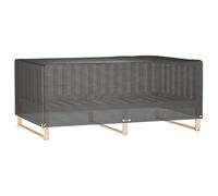 Housse de Meubles Jardin 2 Pièces 12 Oeillets 227x152x65 cm | Polyéthylène durable, fixation par corde, quotidienne, usage extérieur, pliable, entretien facile