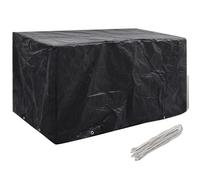 vidaXL Housse de mobilier de jardin 180x70x90 cm - Noir - Résistant à l'eau et aux UV - 8 œillets