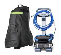 Housse de nettoyage de piscine robotique pour Dolphin Caddy - Bouclier résistant aux intempéries et aux UV Sac de rangement inclus Noir 55,9 x 66 x 106,7 cm