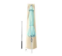 Housse de parasol de patio avec barre de support télescopique | Housse de parasol d'extérieur pour cour, arrière-cour, jardin, piscine, meubles, fête et plages