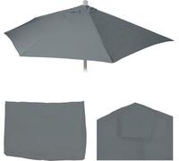Housse de parasol pour parasol demi-rond de 270 cm - Protection UV 50+ - Anthracite