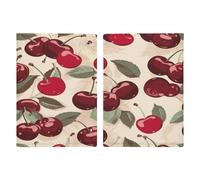 Housse de passeport à motif cerise pour homme et femme, étui de protection portable pour carte d'identité, organiseur de documents de voyage exquis pour cadeaux indispensables