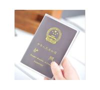 Housse De Passeport En Pvc, 1 Pièce, Étui Transparent Étanche Pour Documents De Voyage, Porte-Passeport