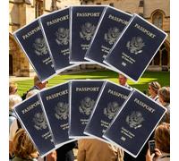 Housse de passeport imperméable en plastique transparent pour passeport - En vinyle, 10 x transparents, Waterproof Plastic Passport Protector X 10
