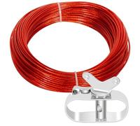 Housse de piscine de 50 m - Treuil à cliquet pour piscine hors sol et kit de treuil - Fil de couverture de piscine et treuils pour la maison et la piscine - Housses d'hiver