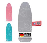 Housse de planche à repasser, 130 x 45 cm, 100% coton avec rembourrage en feutre de 5 mm, thermoréflection, antidérapante et facile d'entretien, compatible avec les fers à vapeur