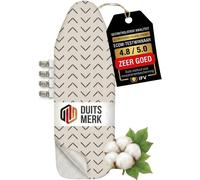 Housse de planche à repasser de 110 x 30 cm en coton, avec cordon élastique et pinces de fixation