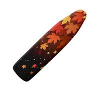 Housse De Planche À Repasser Feuille D'Érable Tissu Coton Polyester Résistant À La Chaleur, Protection Anti-Brûlure pour Fer À Vapeur, Bord Élastique Anti-Dérapant 140X45Cm