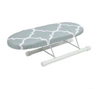 Housse de planche à repasser pour mini table à repasser à la maison et en voyage avec panneau en plastique dissipant la chaleur et housse plate en coton mélangé (C)