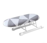 Housse de planche à repasser pour mini table à repasser à la maison et en voyage avec panneau en plastique dissipant la chaleur et housse plate en coton mélangé (E)